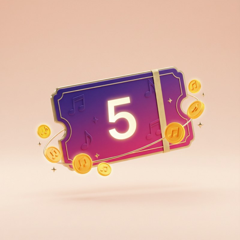 Gift Voucher — 5 Complete Songs (Both Versions)